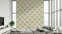 Echoing hourglass shapes adding depth and motion to a modern wallpaper.