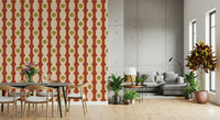Retro-inspired overlapping rings wallpaper adding a fun, nostalgic vibe.