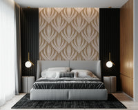 Earthy Abstract Harmony wallpaper combining botanical abstraction with warm natural tones.
