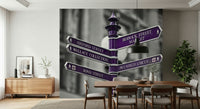 This wallpaper presents an Oxford Circus signpost that brings a touch of London’s charm into any room.