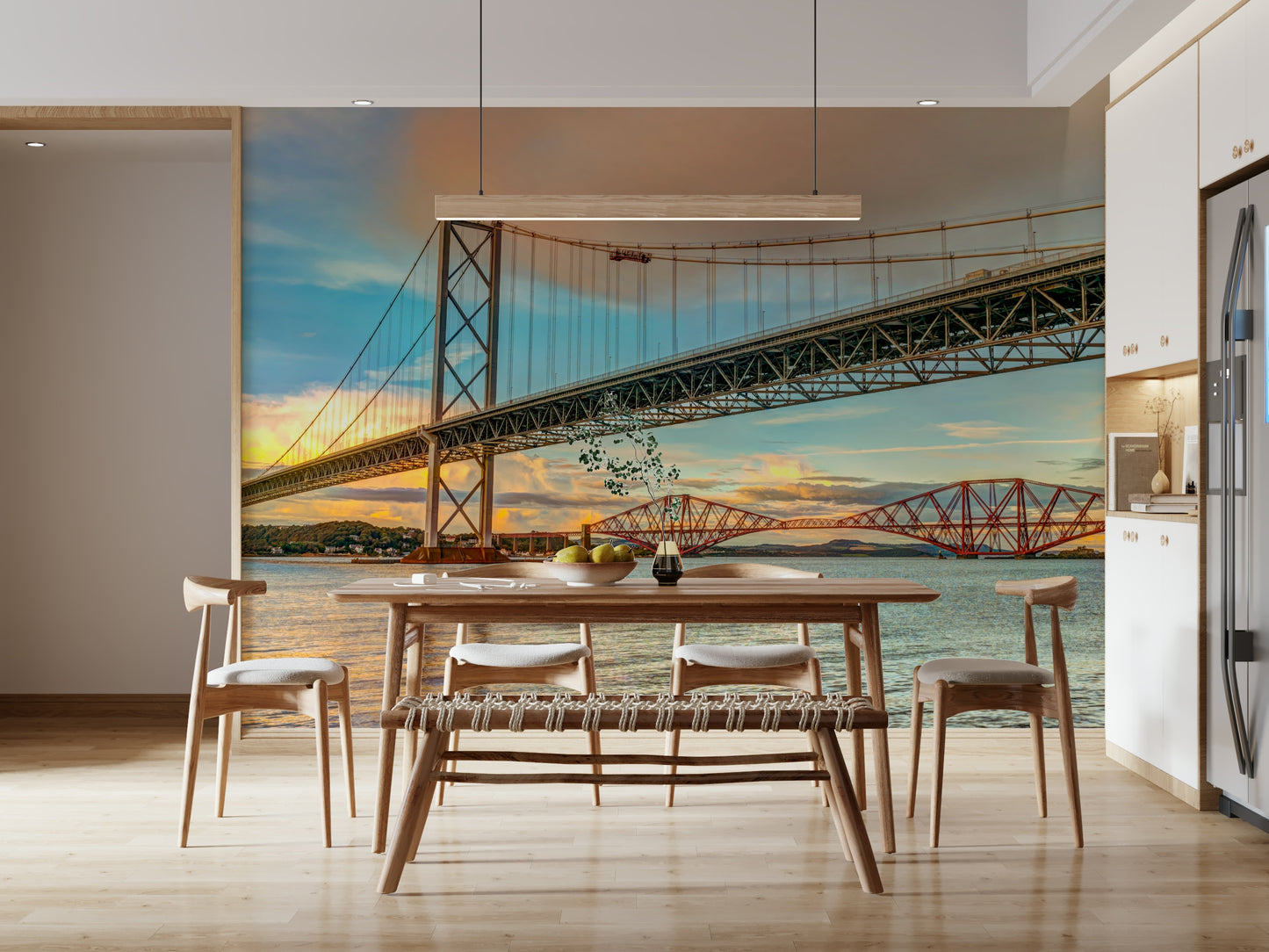 Vast Bridging Sky water reflection wall mural photo art