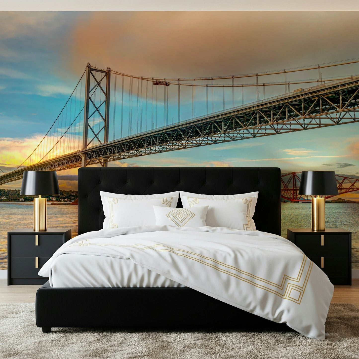 Striking Bridging Sky dramatic sky wall mural panel view