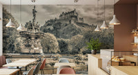 Vast Edinburgh Castle historic view wall mural for decor