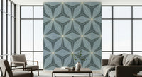 Textured deco fan wallpaper known as Geometric Flowers Radiance.