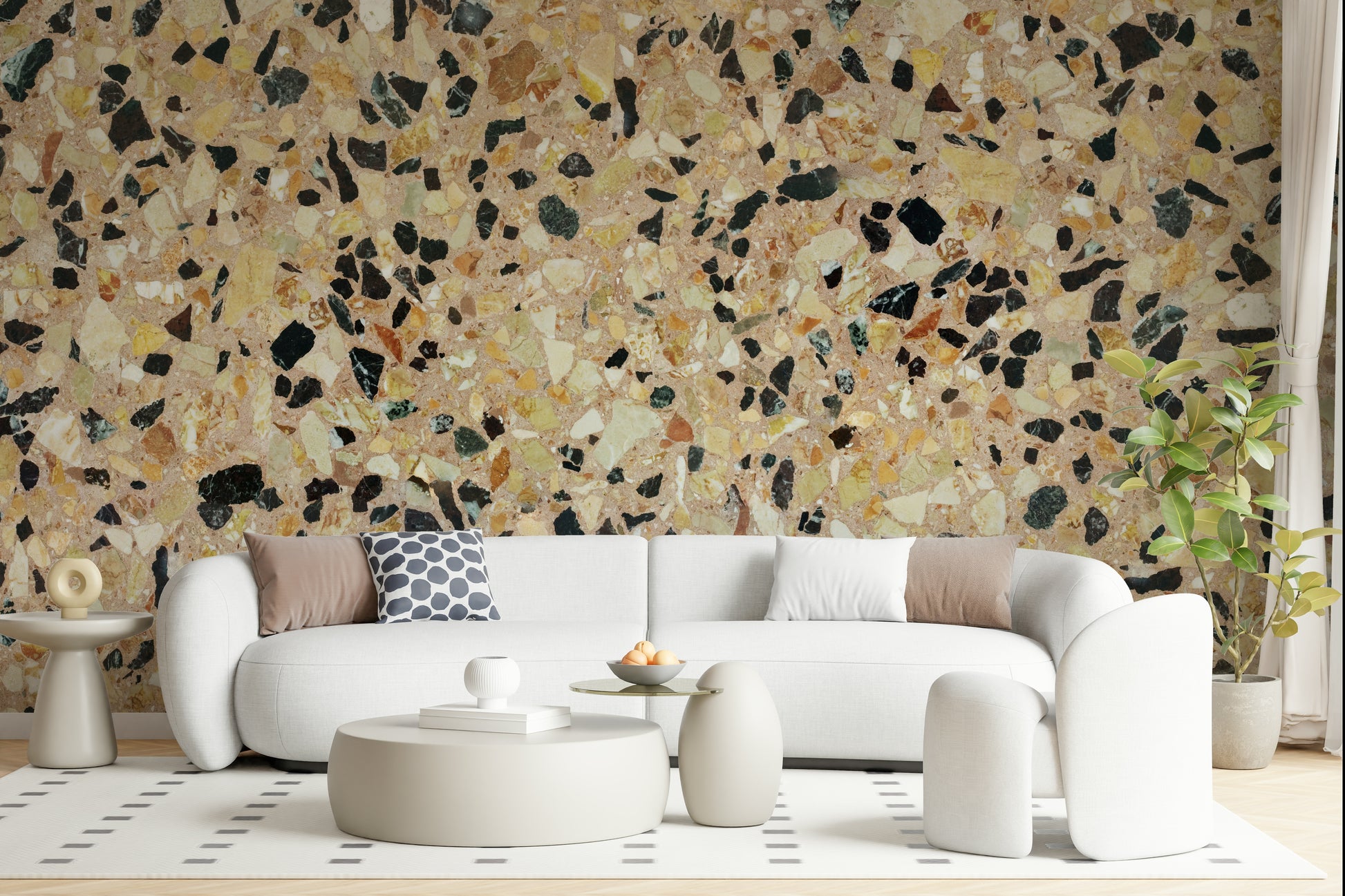 Natural Earth Stone composite decorative wallpaper.