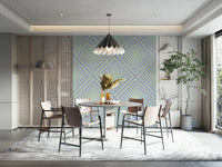 Airy Chevron Dreams dynamic pattern interior wall finish cool.