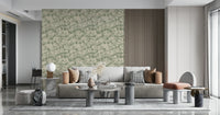 Subtle painterly floral pattern, light and airy, perfect living room addition.