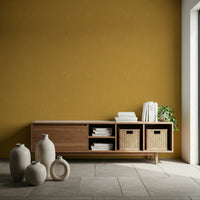 Mod Atomic ochre wall mural design accent flecked with fine white lines.