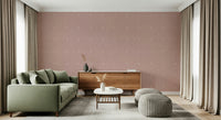 Minimalist plaster effect Dusty Rose Grid removable wallpaper off white squares