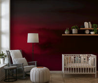 Night atmosphere Crimson Dreams wall covering foggy maroon artistic background