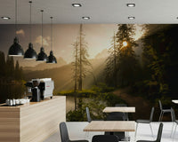 Wide landscape view showing Lakeside Radiance dramatic sunset.