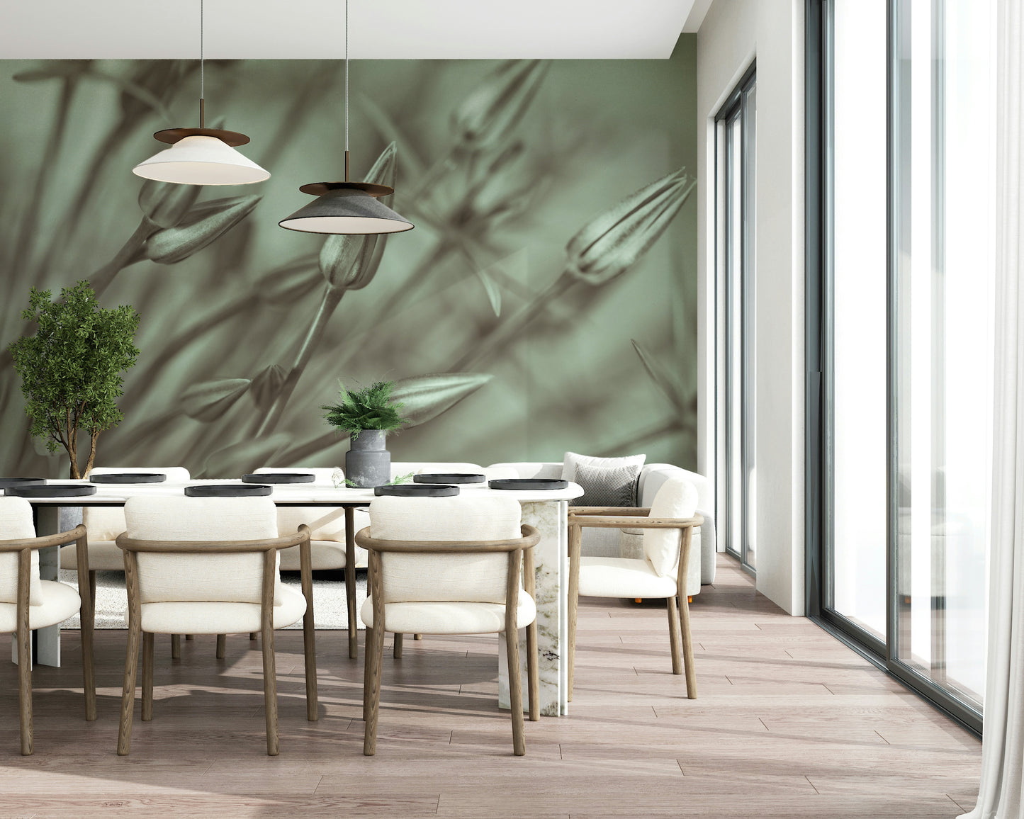 Symphony of Alliums Wall Mural