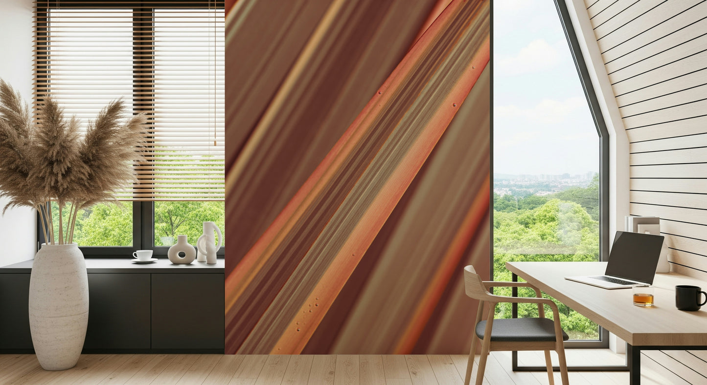 Luxury Modern Curves peel stick mural refined striped texture aesthetic