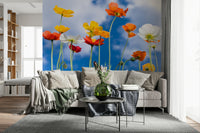 Blue Sky Bouquet gorgeous interior decor with sunny yellow and white.