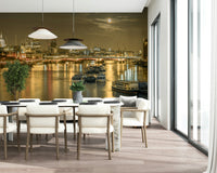 Spectacular London Nights architectural vista wallpaper option.