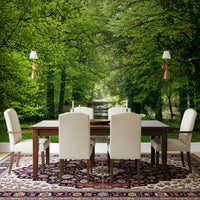 Gorgeous natural light on the Flourishing Path wallpaper for walls.