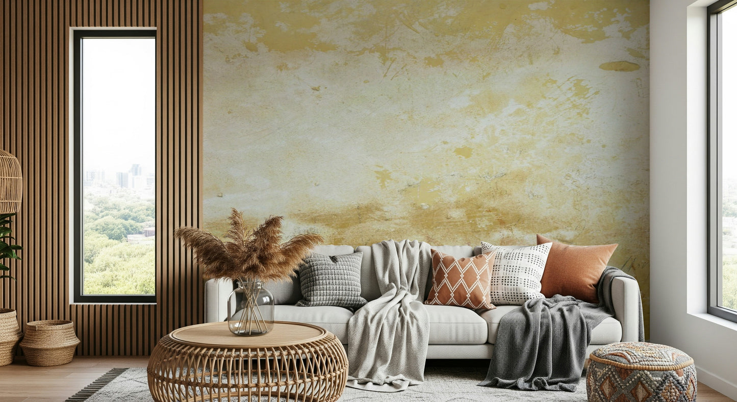 Distressed paint appearance, rich surface detail, warm yellow Tuscan Texture.