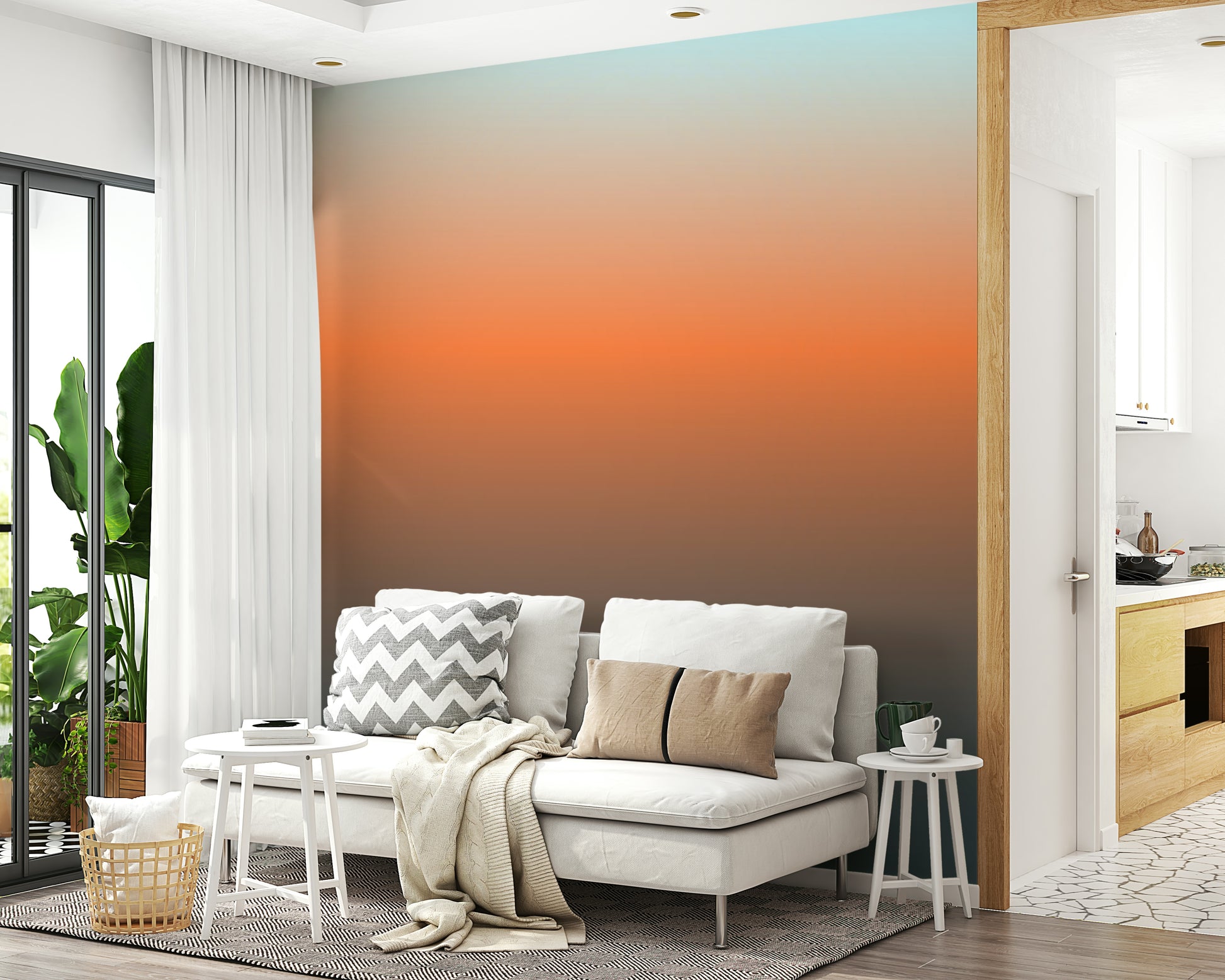 Decorative Dusk Horizon mural offering an infinite horizon visual.