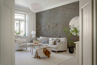 Urban Rusty Metal wall covering earthy sienna color.