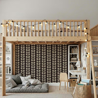 Exclusive off-white Doves wall mural, heartwarming bird coupling artwork.