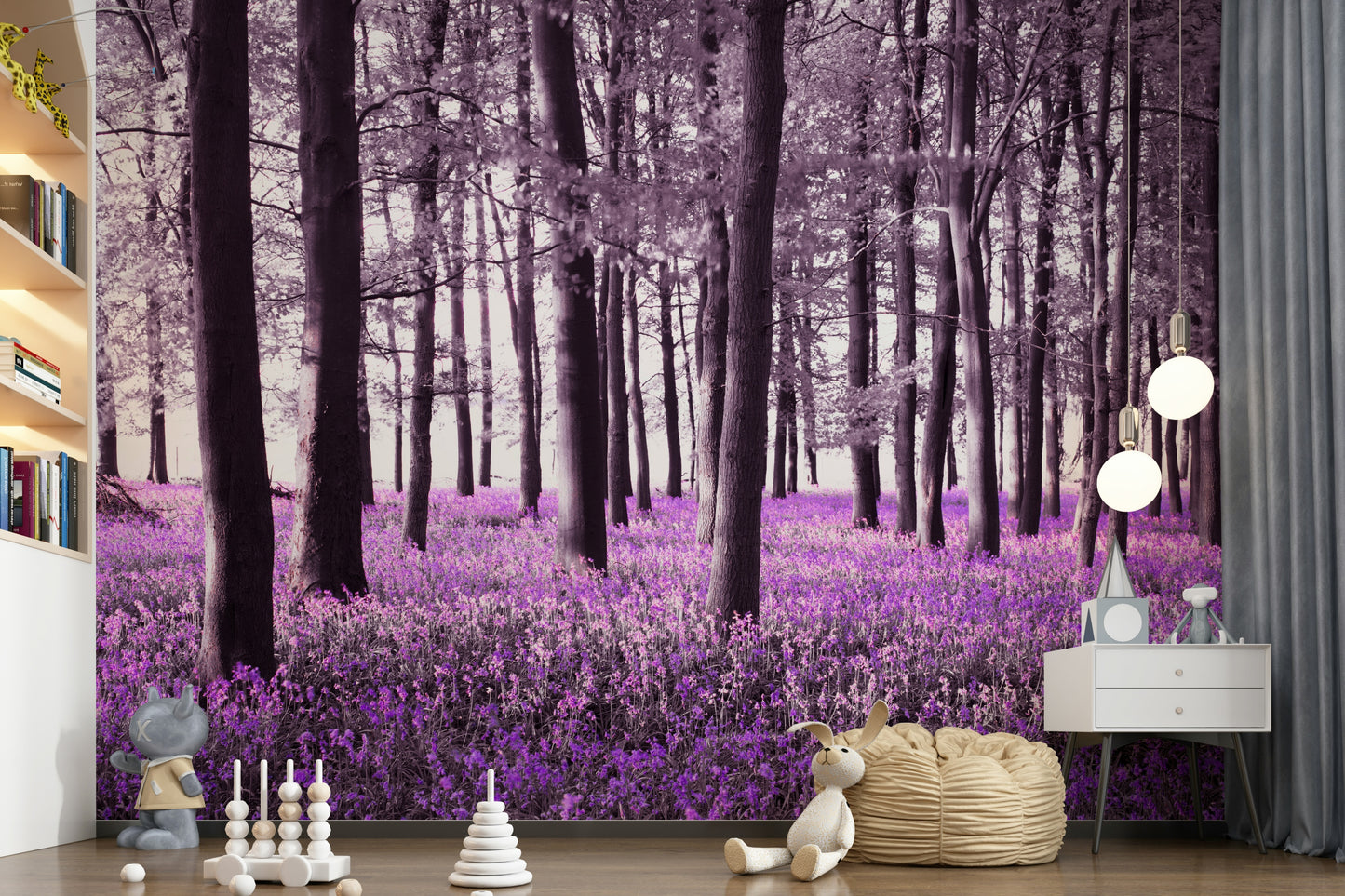 Mysteries of Bluebell Forest Wall Mural