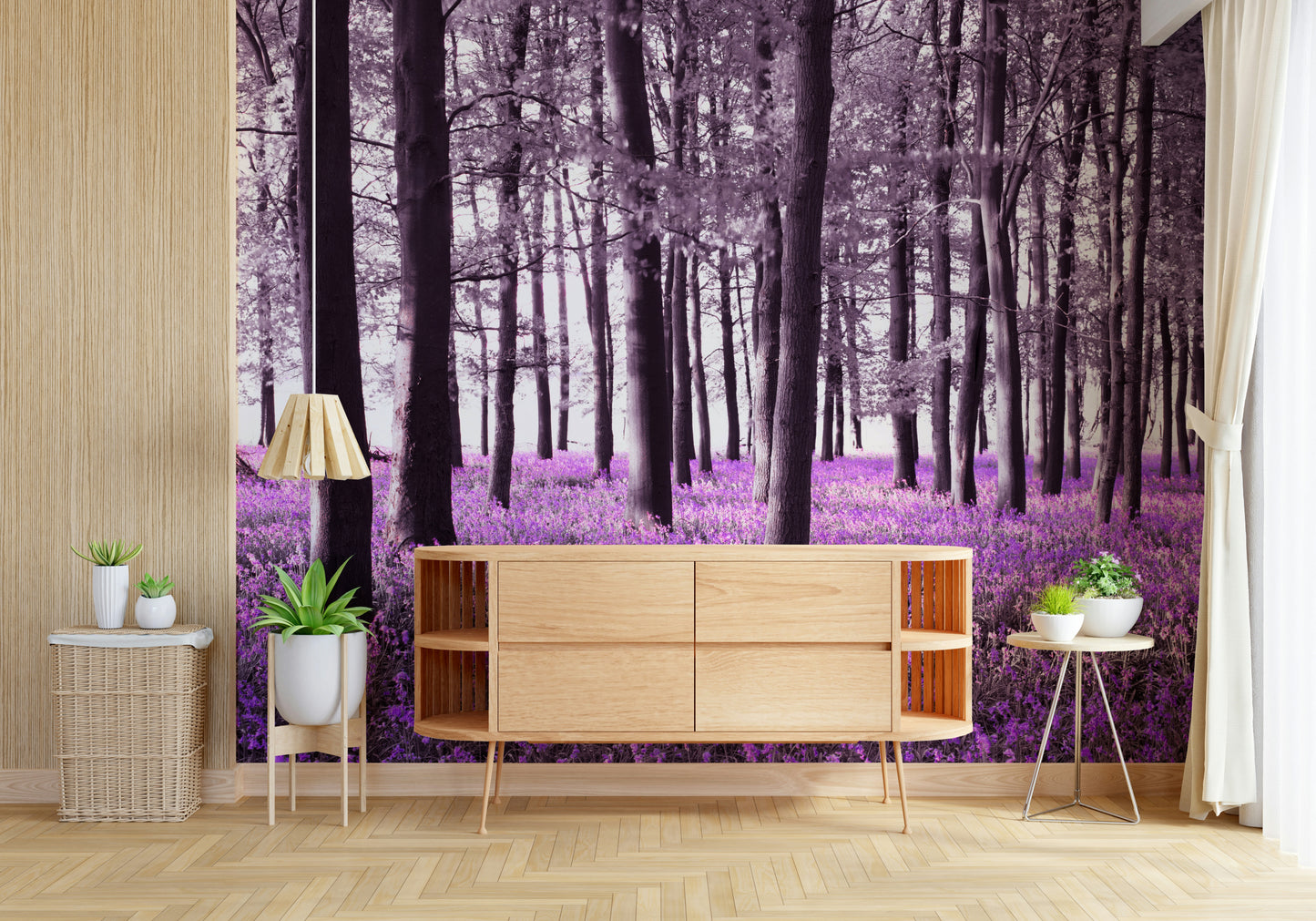 Mysteries of Bluebell Forest Wall Mural