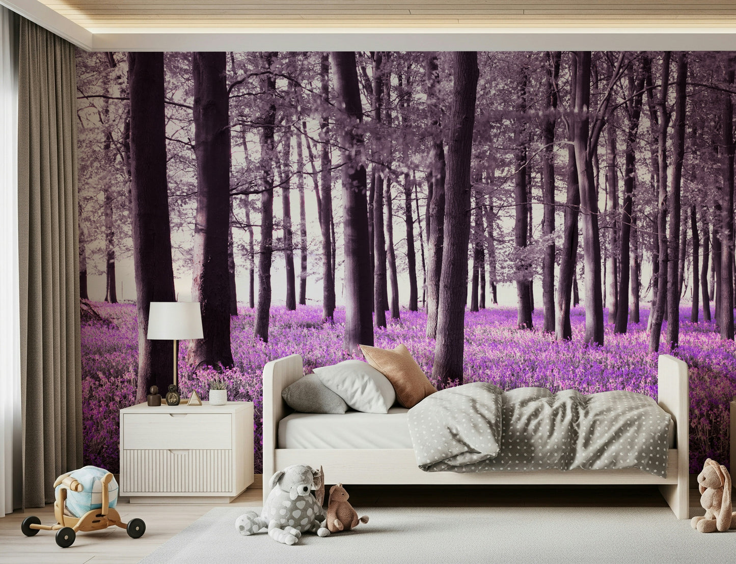 Mysteries of Bluebell Forest Wall Mural