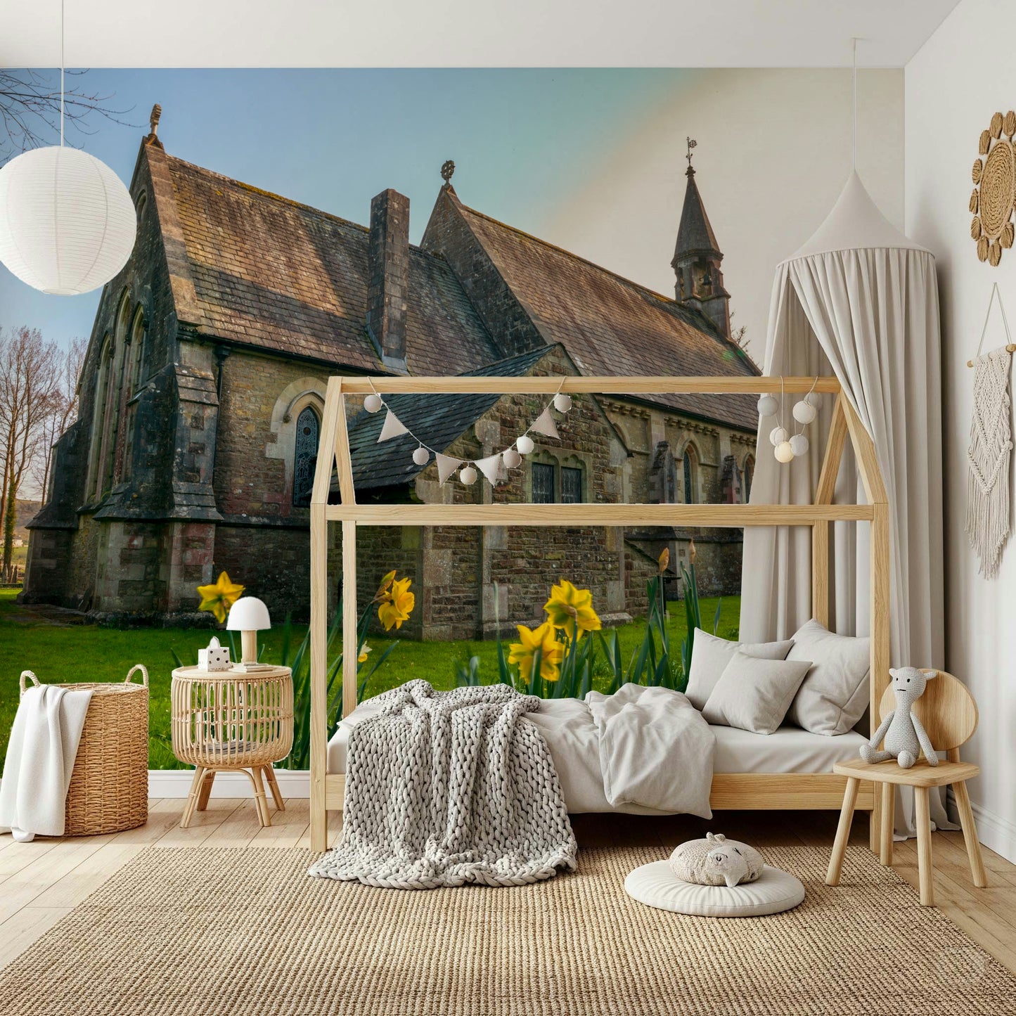 Golden Daffodils Wall Mural