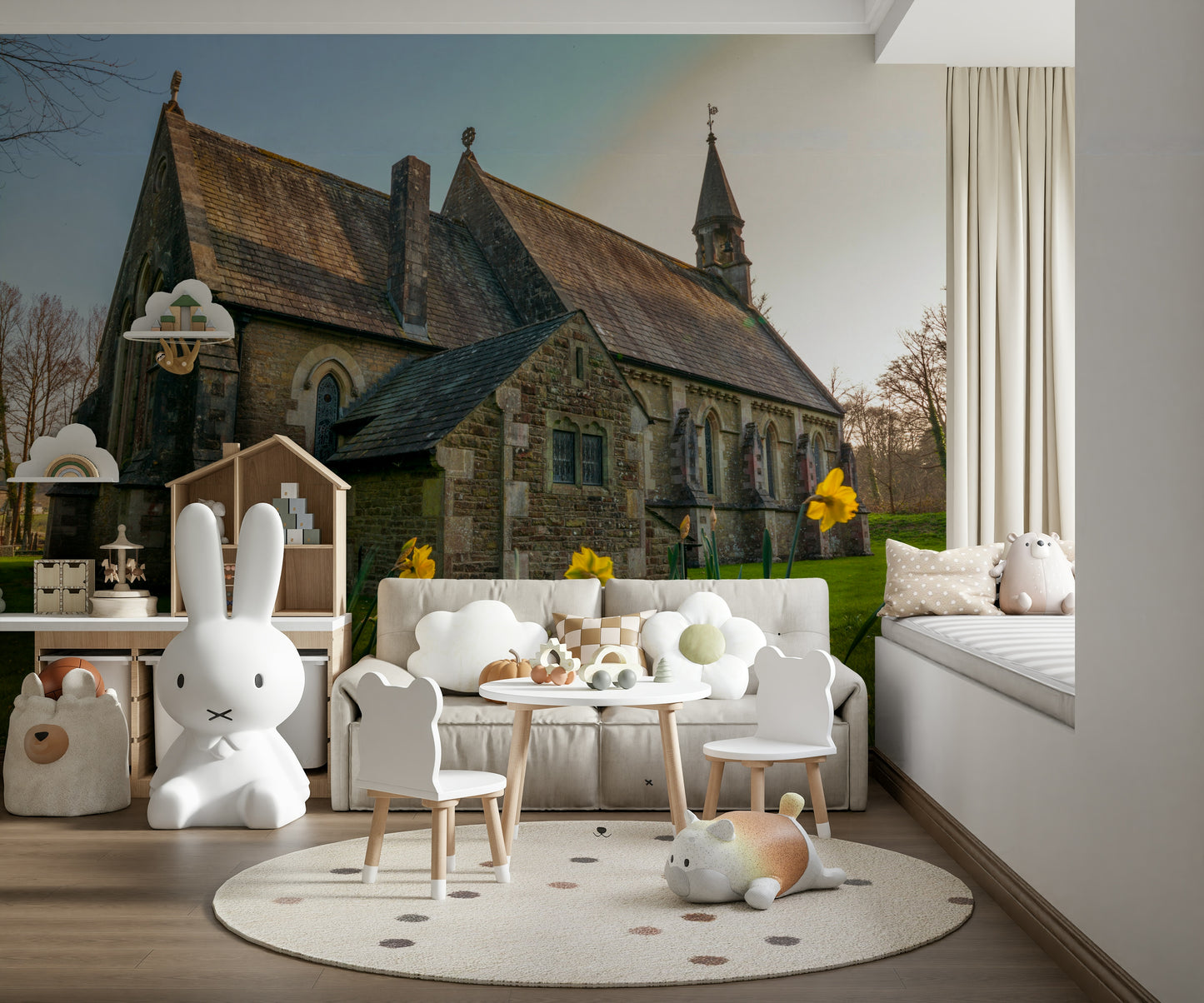 Golden Daffodils Wall Mural