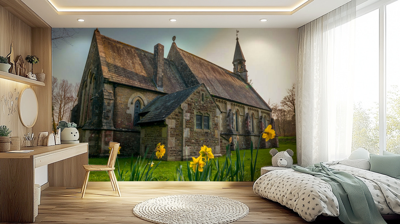 Golden Daffodils Wall Mural