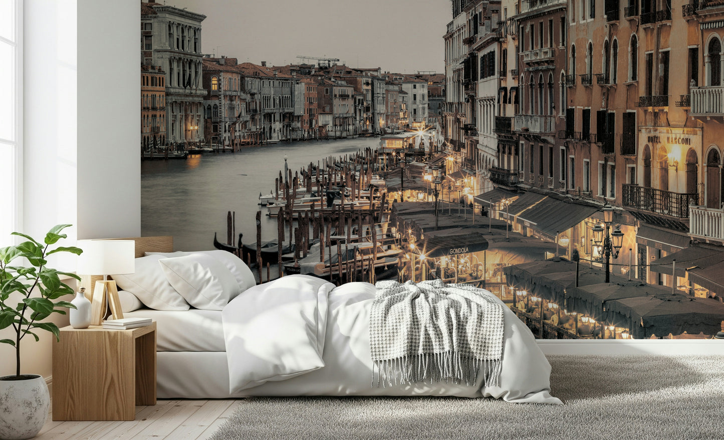 Venetian Canal Evening Wall Mural