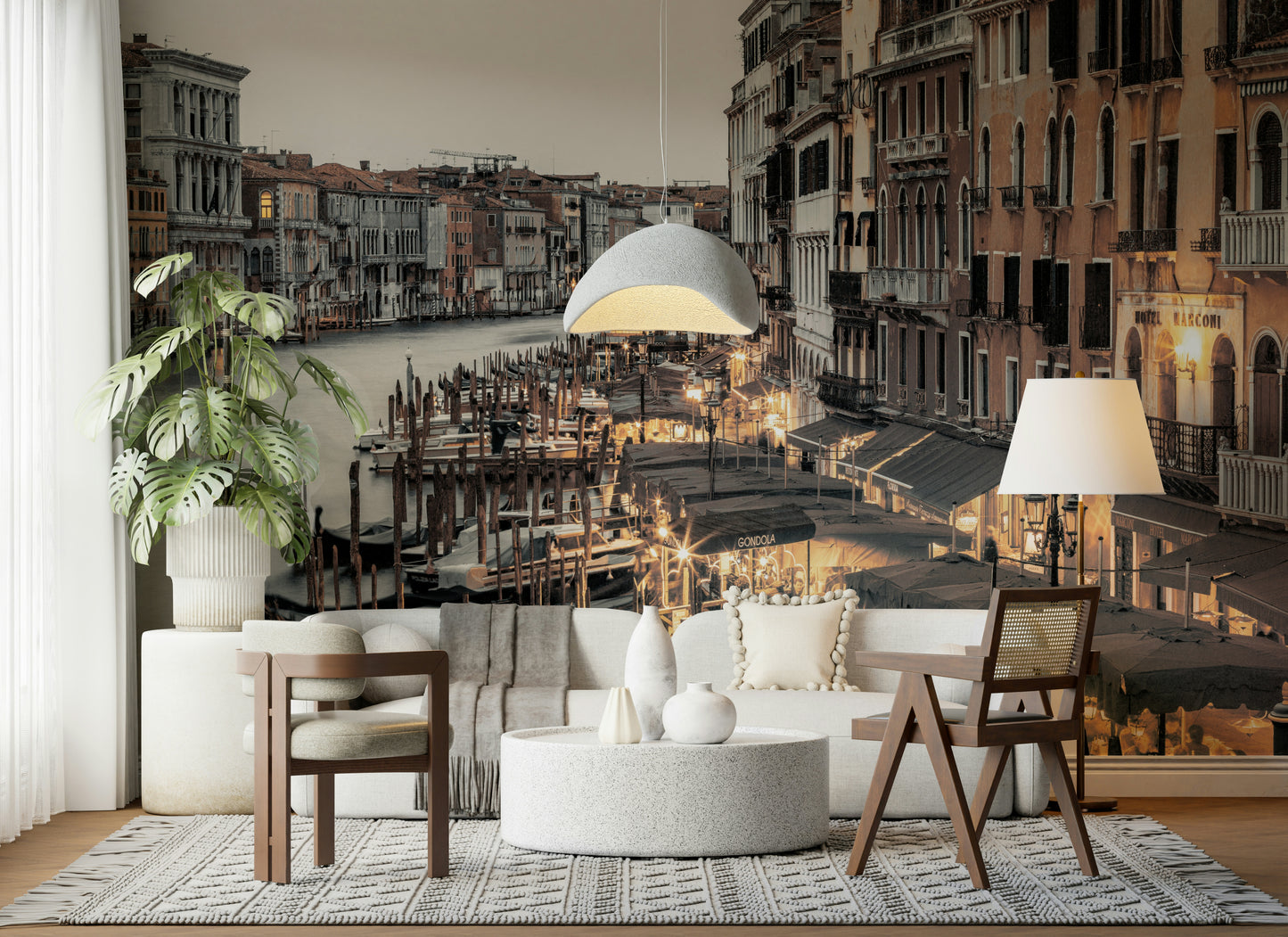 Venetian Canal Evening Wall Mural