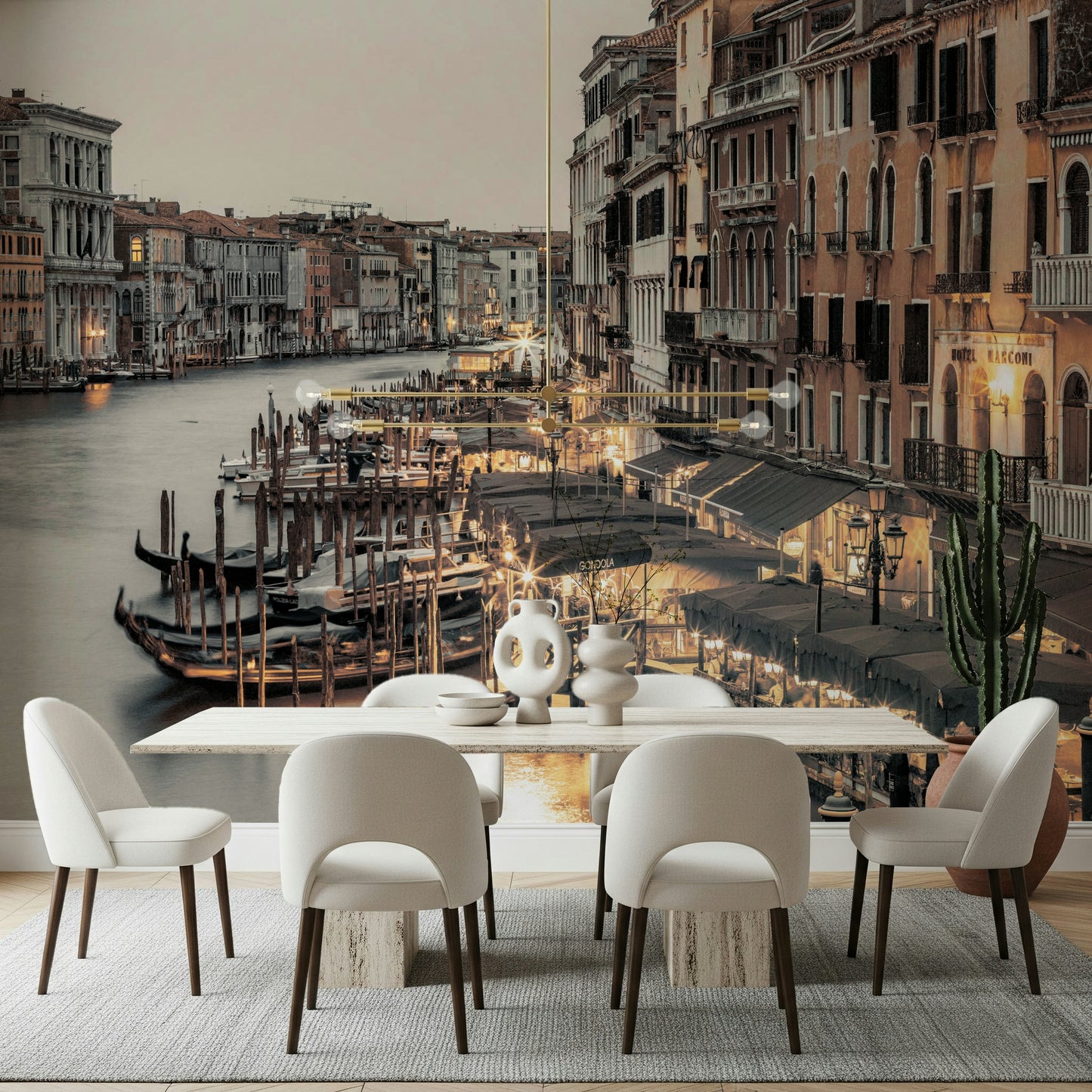 Venetian Canal Evening Wall Mural