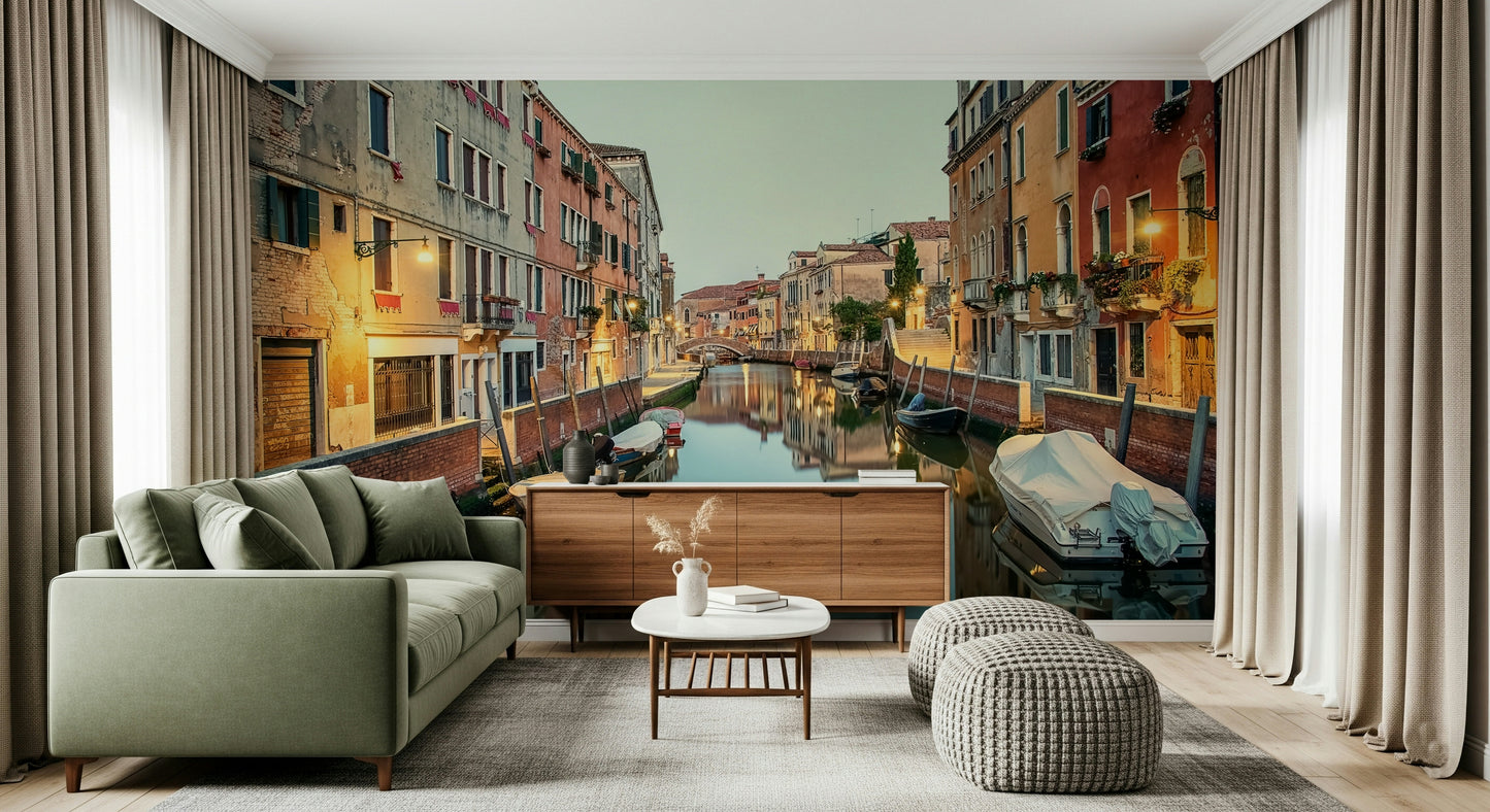 Venetian Canal Dreams Wall Mural