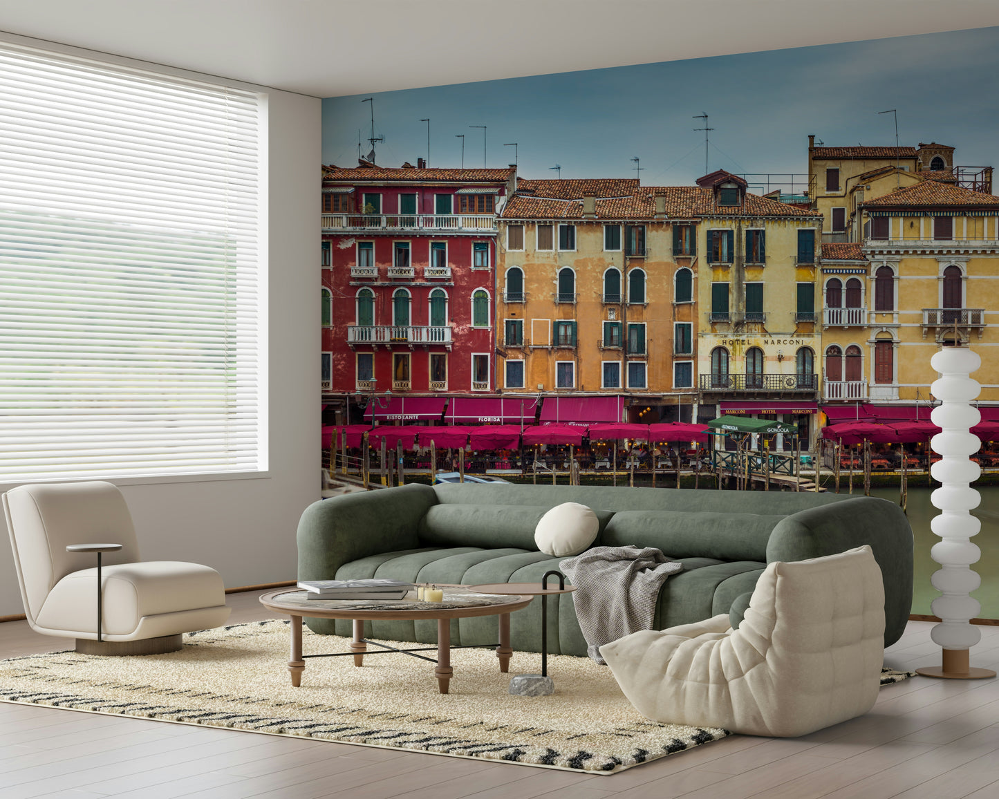 Colorful Venice Facades Wall Mural