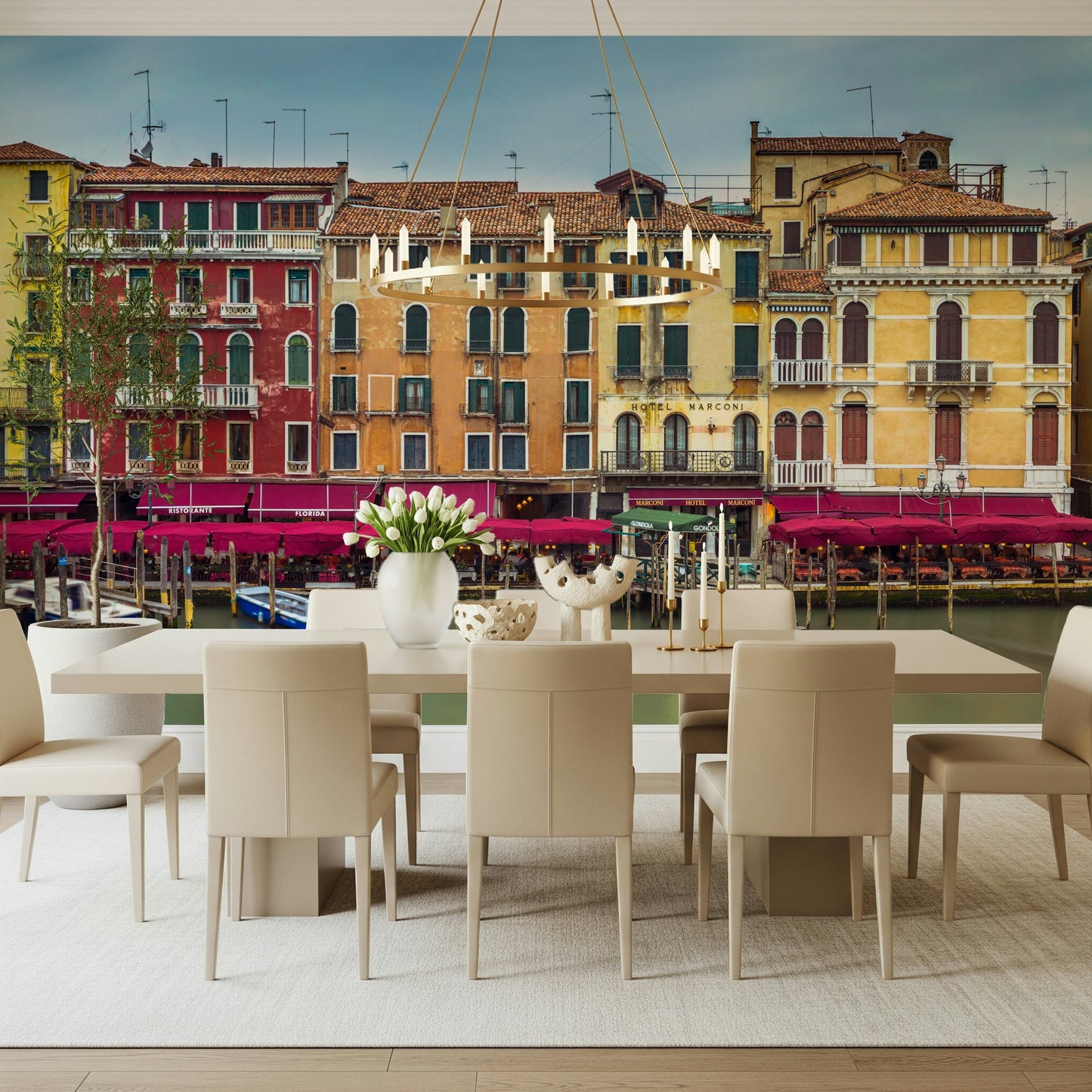 Colorful Venice Facades Wall Mural