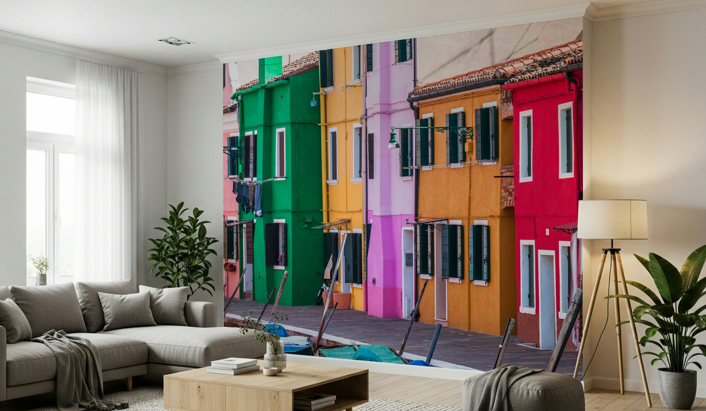Burano Colors Wall Mural