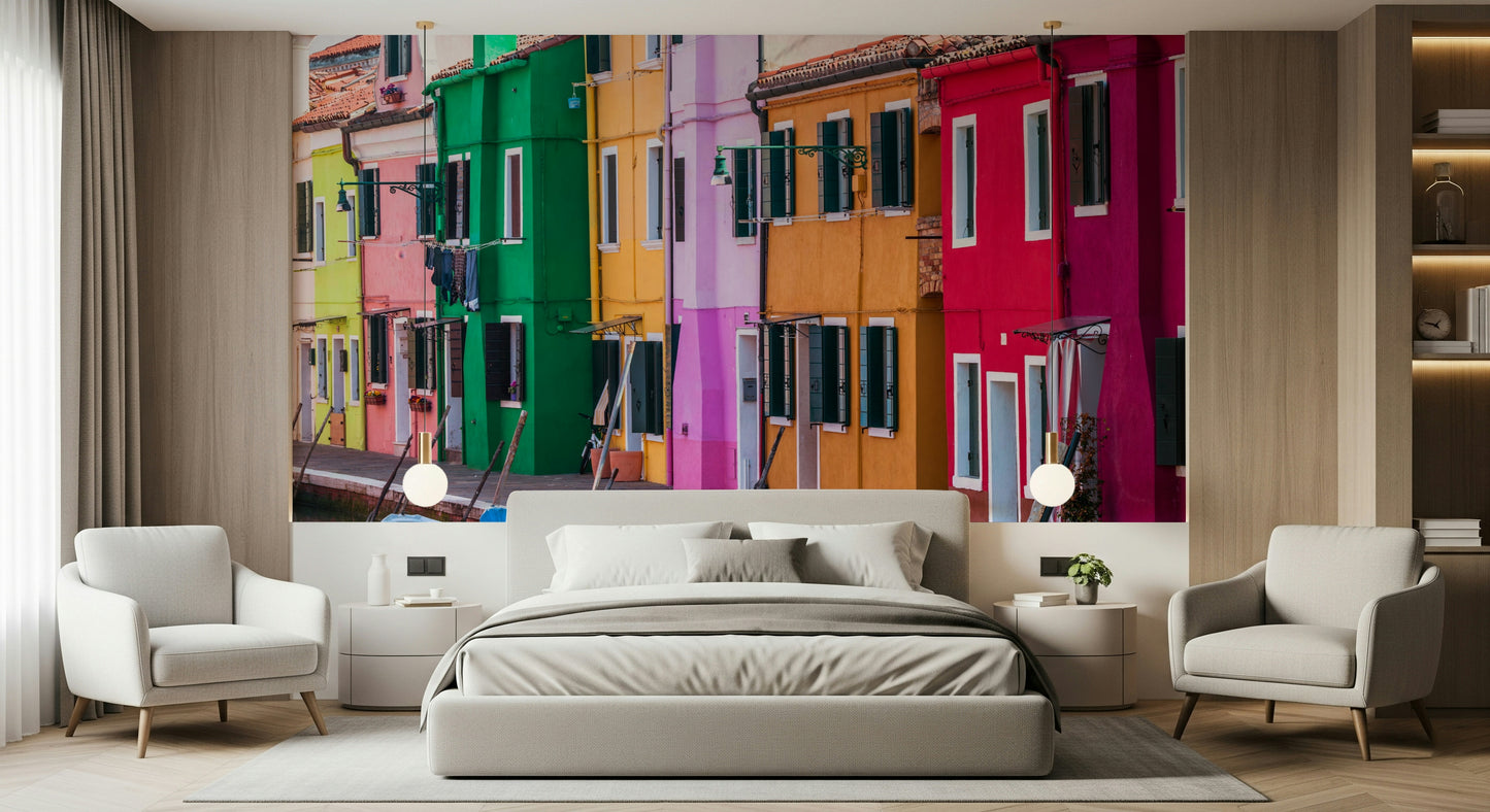 Burano Colors Wall Mural