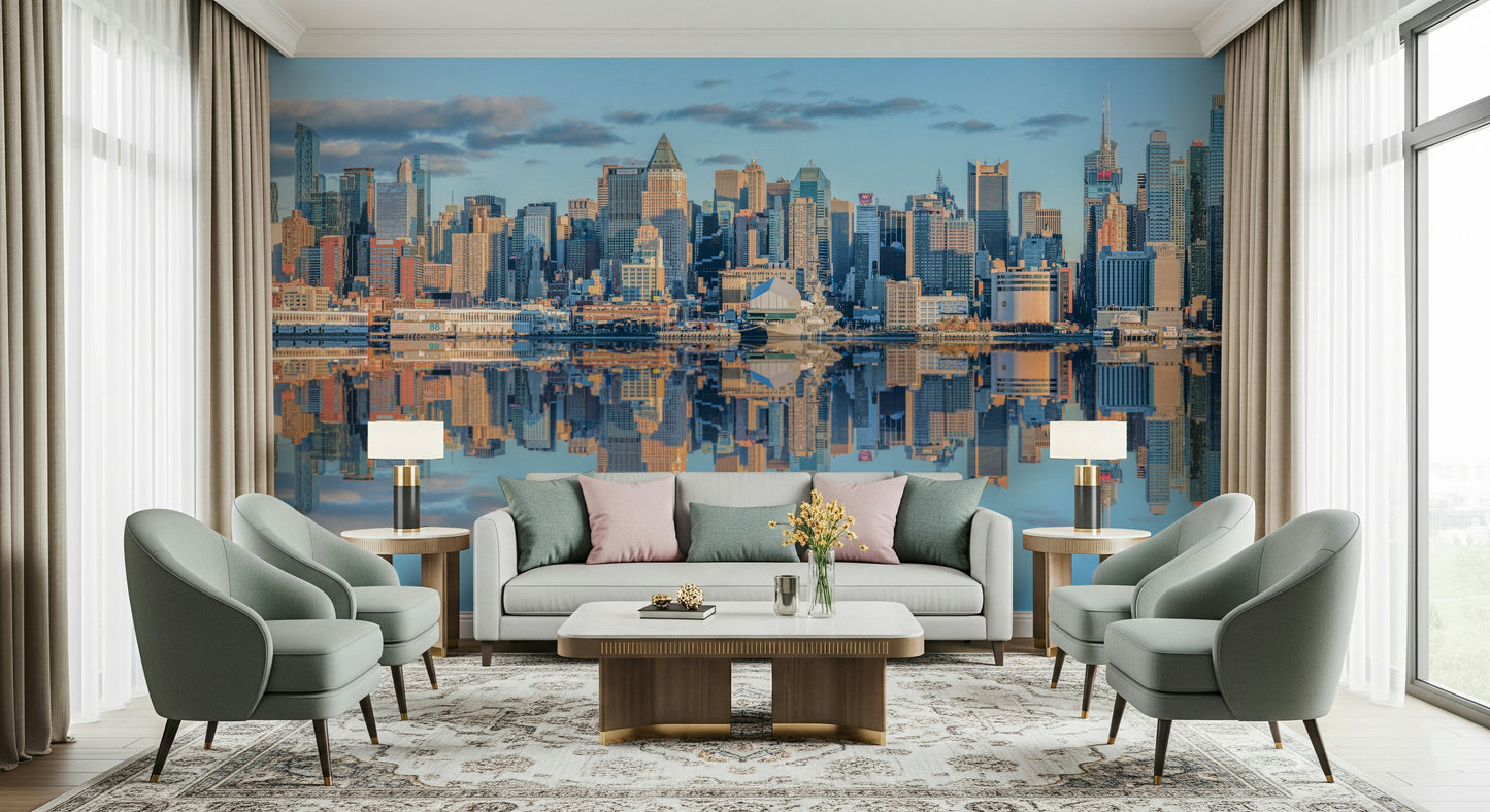 Lower Manhattan skyline Wall Mural