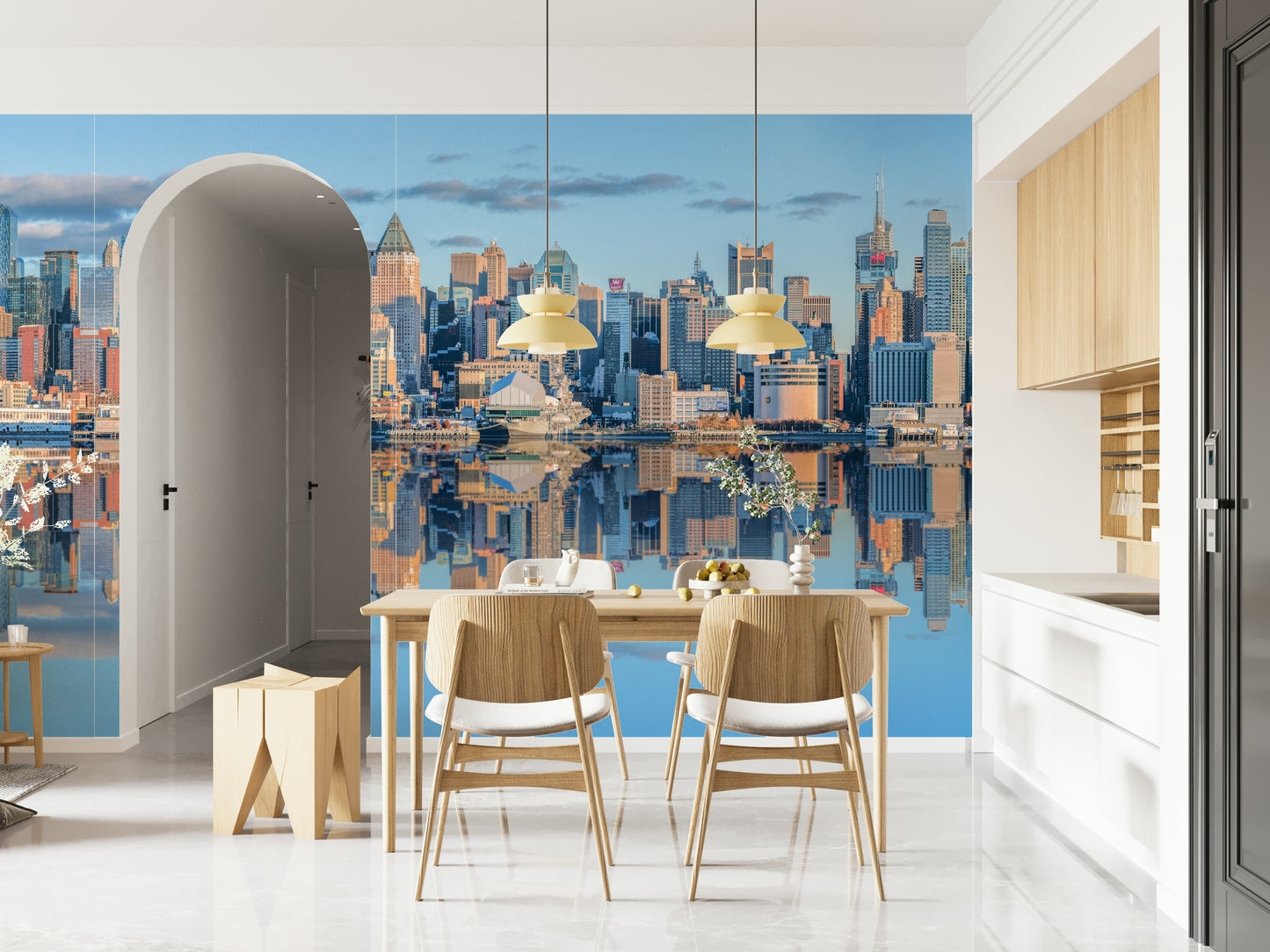 Lower Manhattan skyline Wall Mural