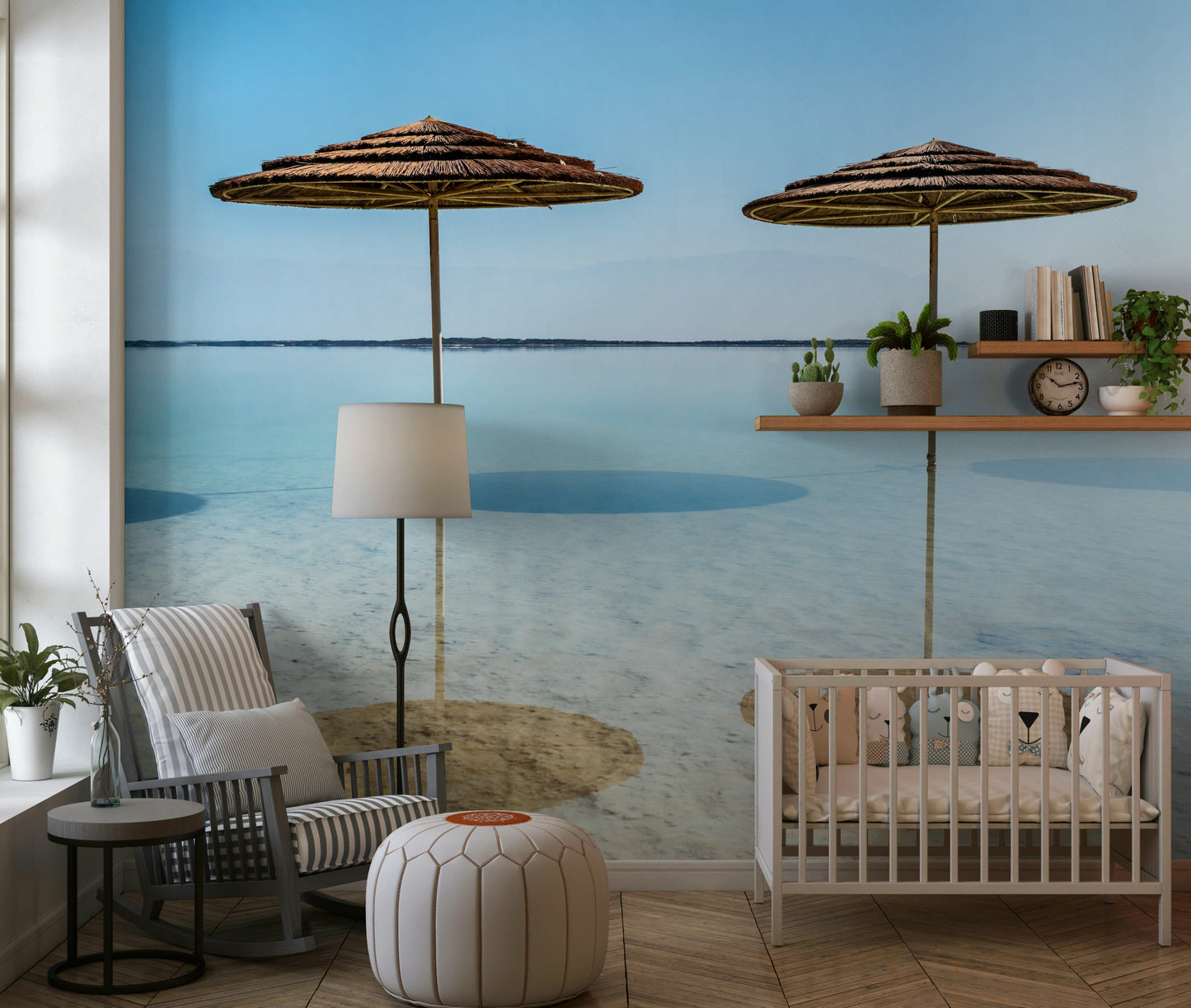 Beach Parasols Wall Mural