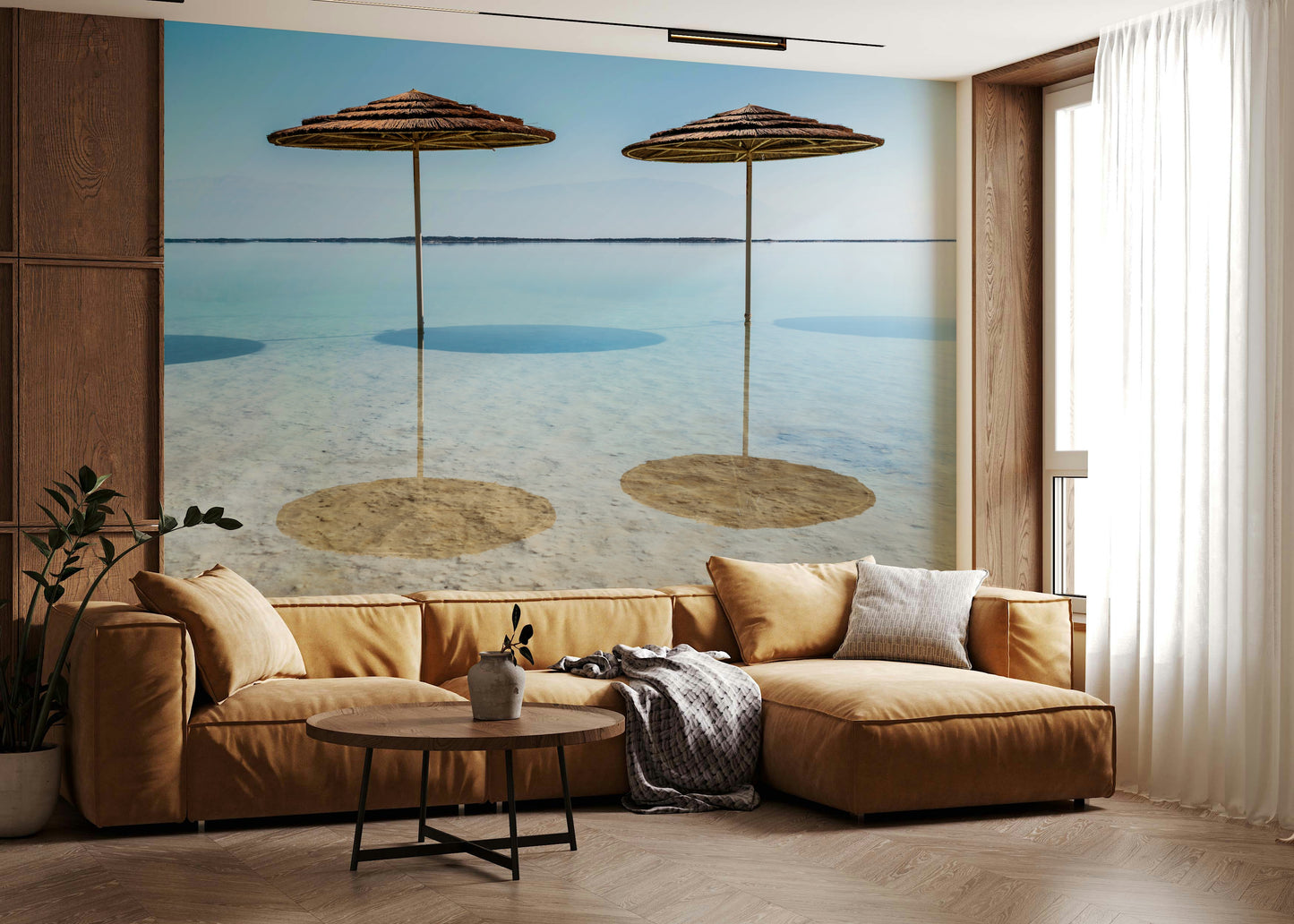 Beach Parasols Wall Mural