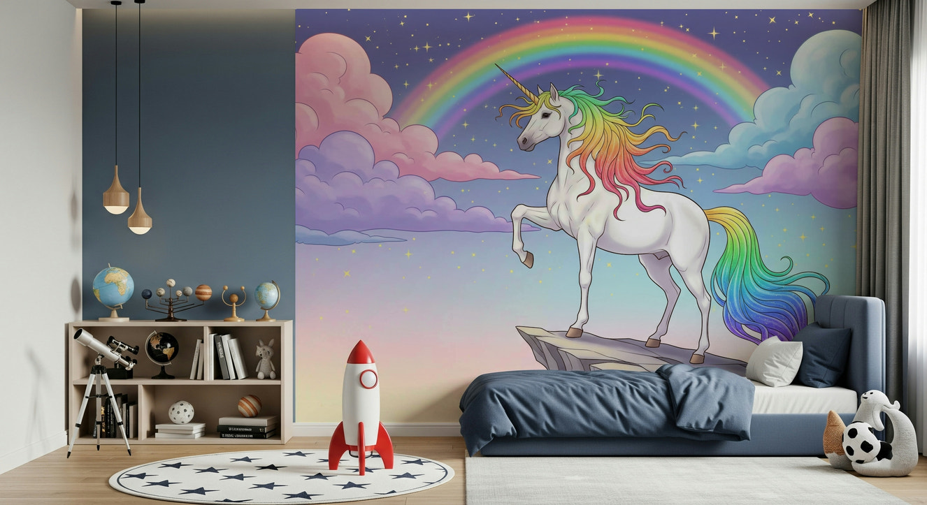 Rainbow Majesty Wall Mural