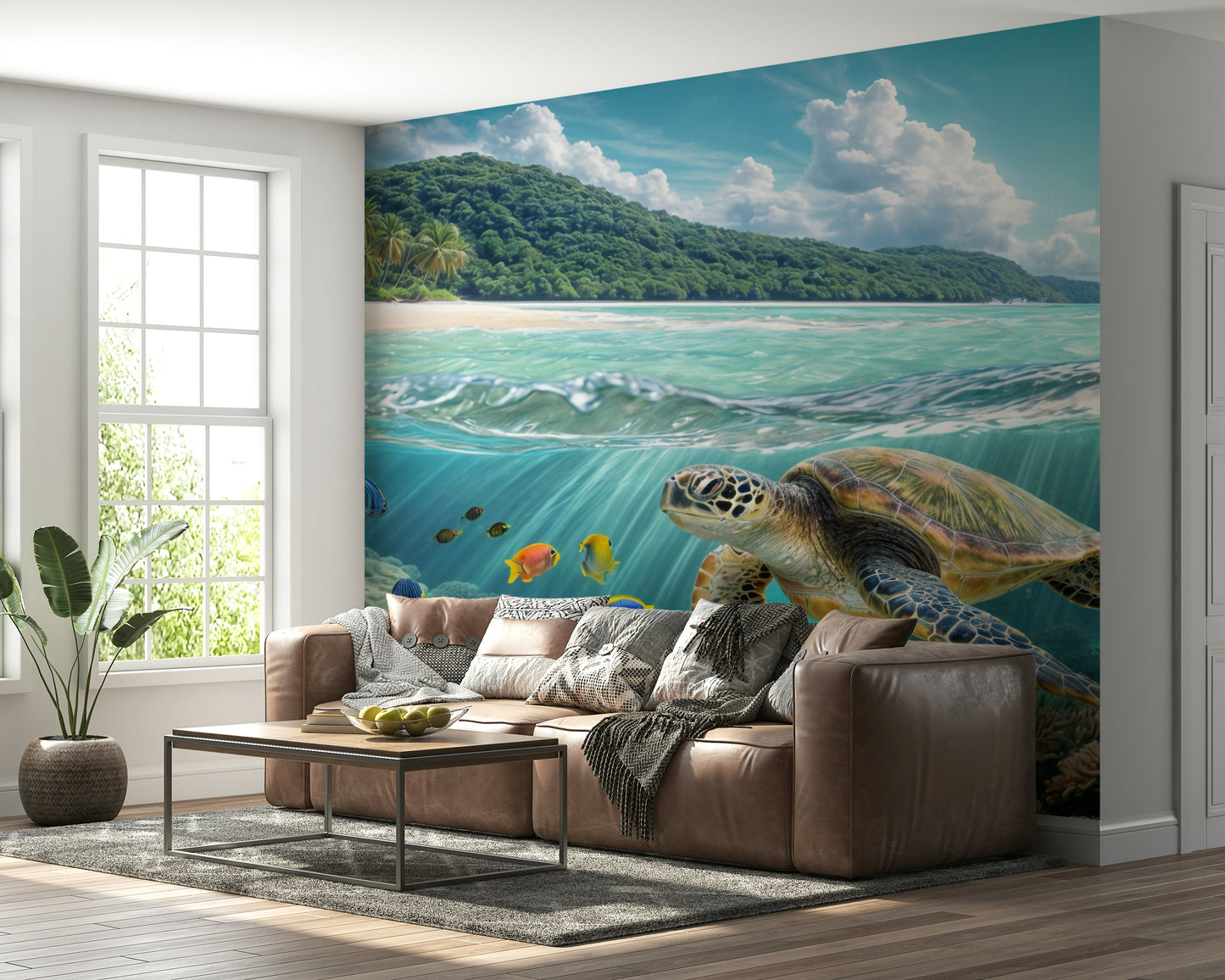 Sea Turtle's Paradise Wall Mural