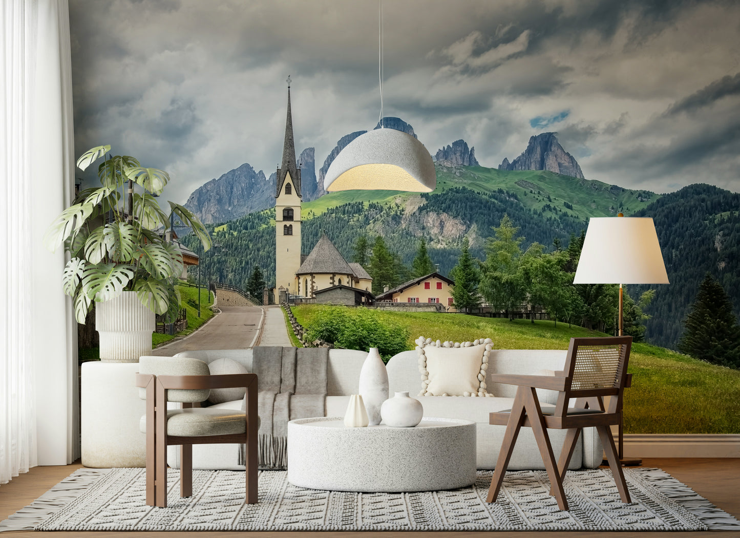 Italian Alps Vista Wall Mural