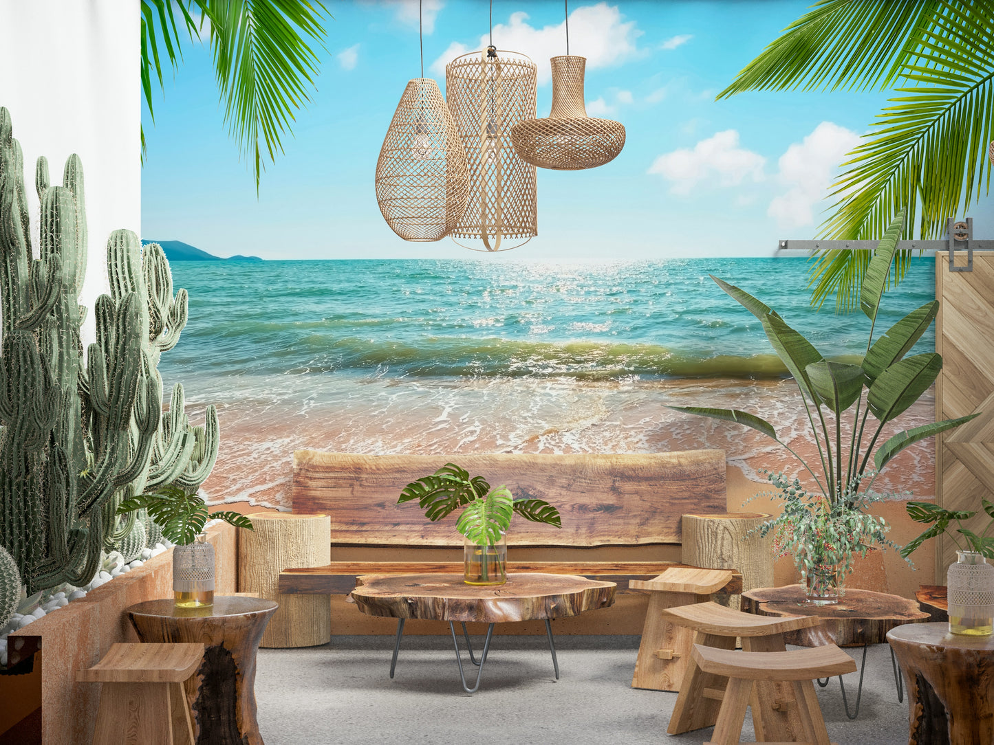 Beachside Bliss Wall Mural