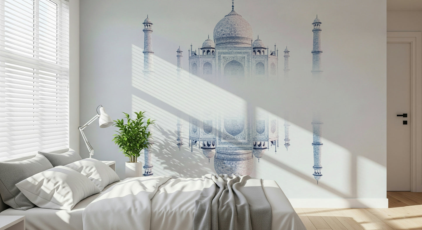 Taj Mahal Mirage Wall Mural