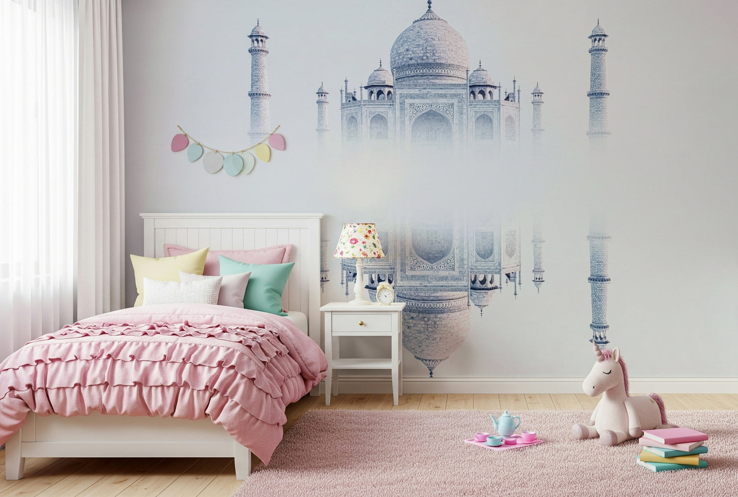 Taj Mahal Mirage Wall Mural