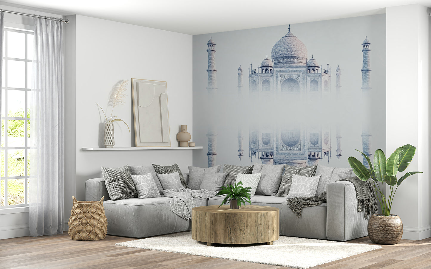 Taj Mahal Mirage Wall Mural