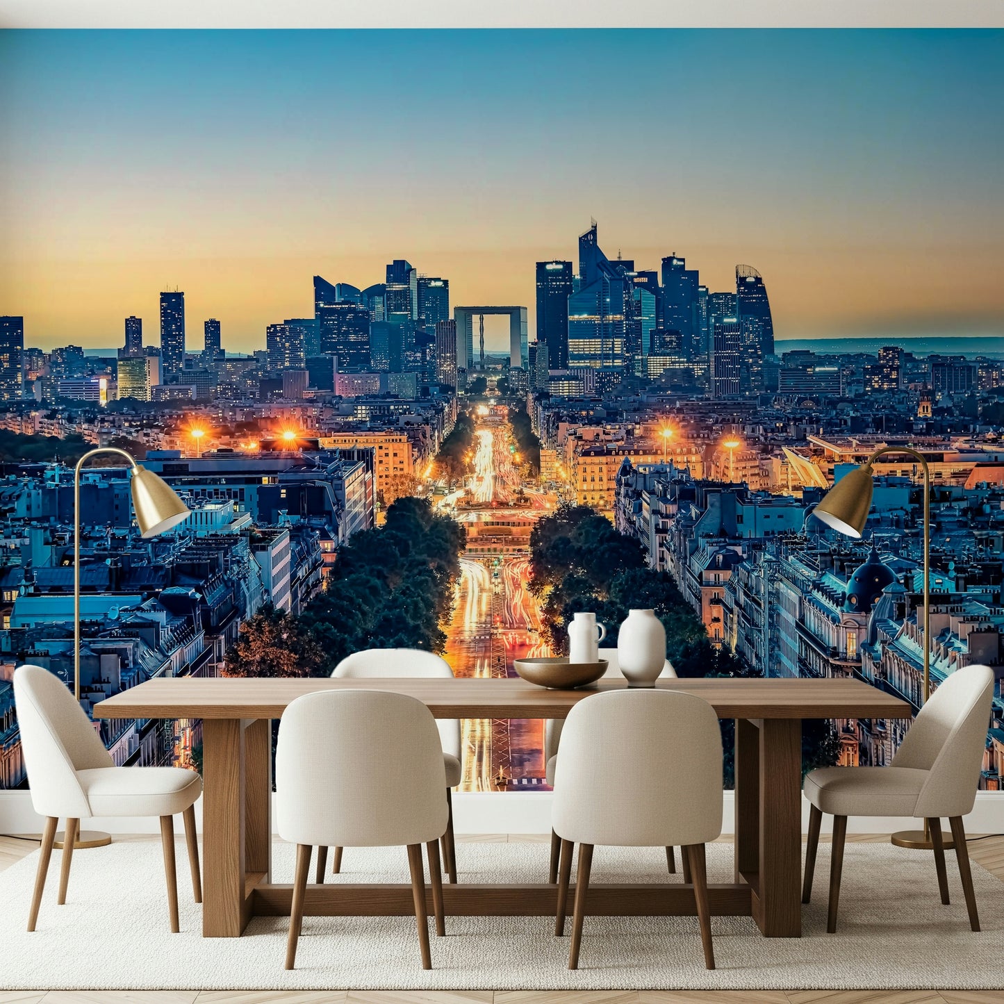 Twilight Metropolis Wall Mural